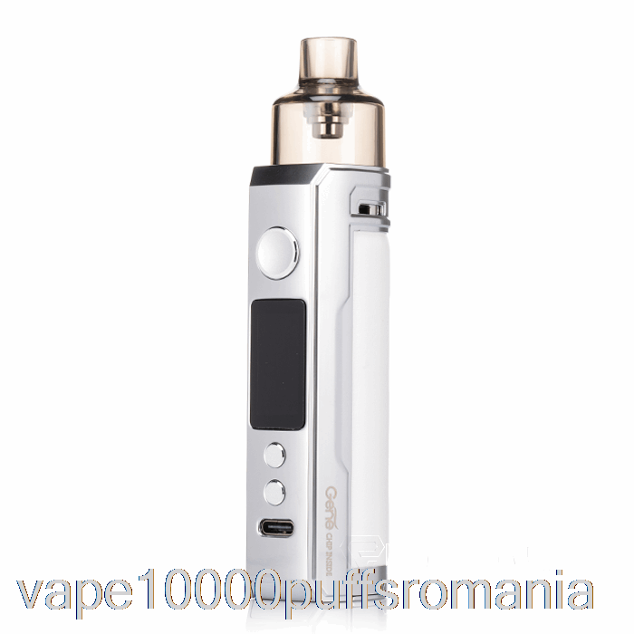 Vape Romania Voopoo Drag X 80w Pod Mod Kit Alb Argintiu